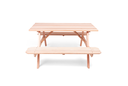 Ver imagem 4 de Mesa Picnic Madeira Maciça 140cm x 70cm Rosa/Marrom