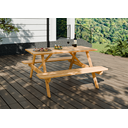 Ver imagem 1 de Mesa Picnic Madeira Maciça 140cm X 70cm