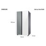 Geladeira Samsung Side By Side 626l All Around Cooling Spacemax Cinza e Branco Rs60cb70na7gaz - 220v - 9