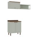 Ver imagem 2 de Kit Área de Serviço Balcão 2 Portas e Armário Aéreo 100% Mdf Acquaflex