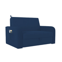 Ver imagem 1 de Sofa Cama Daiane (c/Braços) - Veludo Azul 433
