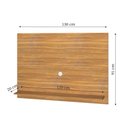 Ver imagem 3 de Painel para Tv até 50 Polegadas 91cmx130cm 1 Prateleira Columbia Espresso Móveis