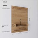 Ver imagem 3 de Painel para TV até 50 Polegadas 115cmx157,5cm 1 Nicho Boulevard Yescasa