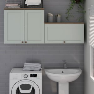 Kit de Armários Aéreos para Área de Serviço 100% Mdf Acquaflex