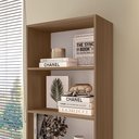 Ver imagem 6 de Estante de Livros 52CMX175CM Multiuso 5 Nichos Montreal Yescasa Marrom/Freijó
