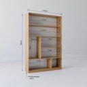 Ver imagem 7 de Estante de Livros 120 cm X 180 cm 5 Prateleiras Seattle Yescasa Marrom/Freijó