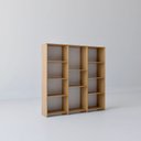 Ver imagem 4 de Estante para Livros Baixa 11 Prateleiras 137,5cmx136cm London Yescasa