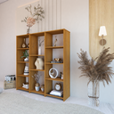 Ver imagem 2 de Estante para Livros Baixa 11 Prateleiras 137,5cmx136cm London Yescasa