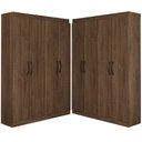 Ver imagem 3 de Guarda-Roupa Infantil Dois Irmãos Salvador 8 Portas 16 Prateleiras - Panorama Móveis