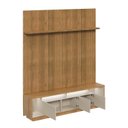 Ver mais imagens de Rack com Painel Ripado para TV até 75 Polegadas com LED MDF 220CMX250CM Fita Cronos CabeCasa MadeiraOriginals Marrom