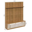 Ver imagem 2 de Rack com Painel Ripado para TV até 75 Polegadas 218cm com Fita LED Cronos CabeCasa MadeiraOriginals