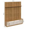 Rack com Painel para TV até 75 Polegadas 218cm com Fita LED Cronos CabeCasa MadeiraMadeira - 2