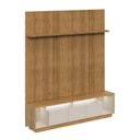 Ver imagem 3 de Rack com Painel Ripado para TV até 75 Polegadas com LED MDF 220CMX250CM Fita Cronos CabeCasa MadeiraOriginals Marrom