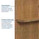 Ver imagem 4 de Rack com Painel Ripado para TV até 75 Polegadas 218cm com Fita LED Cronos CabeCasa MadeiraOriginals