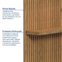 Ver imagem 4 de Rack com Painel Ripado para TV até 75 Polegadas com LED MDF 220CMX250CM Fita Cronos CabeCasa MadeiraOriginals Marrom
