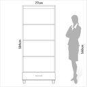 Ver imagem 5 de Estante de Livros 100% MDF 77CMX184CM Branco/Off White