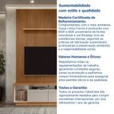 Ver mais imagens de Rack com Painel Ripado para TV até 75 Polegadas com LED MDF 180CMX250CM Cronos com Fita CabeCasa MadeiraOriginals Marrom