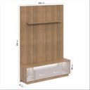 Ver imagem 3 de Rack com Painel Ripado para TV até 75 Polegadas com LED MDF 180CMX250CM Cronos com Fita CabeCasa MadeiraOriginals Marrom