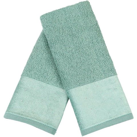 Kit 5 Toalha Lavabo Cristal Natalina 30x50cm Mar Mediterrâneo