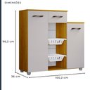 Ver imagem 3 de Fruteira 2 Cestos 2 Portas 1 Gaveta Milena