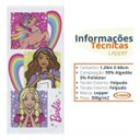 Ver imagem 2 de Toalha Banho Barbie Personagem Felpuda Estampada 60 X 120cm