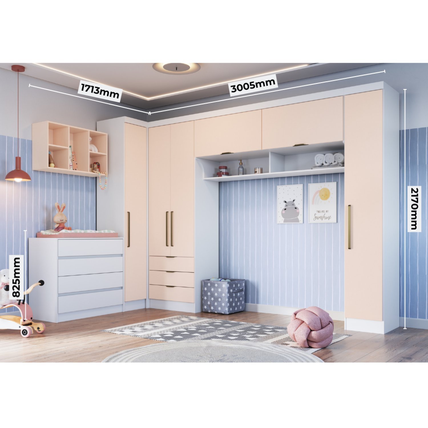 Guarda Roupa Modulado 6 Peças Infinity - 4