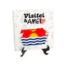 Quadro Azulejo Bandeira Kiribati Visitei E Amei Viagem - 1