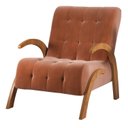 Ver imagem 2 de Poltrona do Papai em Veludo Pés em Mdf Garden