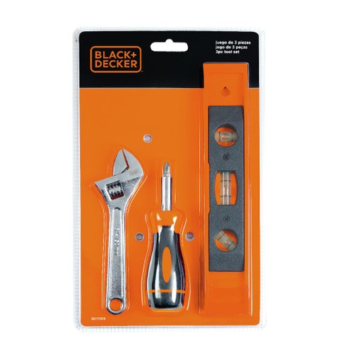 KIT DE FERRAMENTA BLACK DECKER C/3PCS