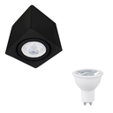 Ver imagem 1 de Kit 10 Spot Sobrepor Teto Beiral para Lâmpada Dicroica Preto Direcionável + 10 Lâmpadas Cor:preto -