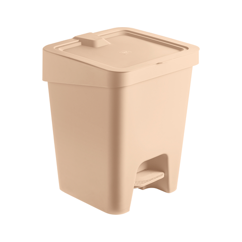 Lixeira Uz 15l Slim C/pedal Cappuccino Uz1307-cap