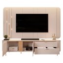 Ver imagem 5 de Painel para Tv 75 Pol e Rack Bancada 241cm Celi D04 Off White - Mpozenato