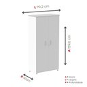 Ver imagem 4 de Armário Alto 2 Portas 159,6x79,2x41 Cm Pivotante