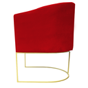 Ver imagem 4 de Kit 04 Poltronas Paola Sued Vermelho - D'Classe Decor
