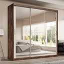 Ver imagem 1 de Guarda Roupa Casal Paris 2gav C/esp Nas 3pts Corre Chocolate/off White