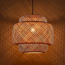 Ver imagem 1 de Pendente Luminária Lustre Tropea em Bambu Ø40X40CM Cabo 1,5m