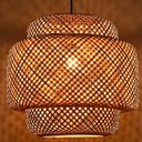 Ver imagem 2 de Pendente Luminária Lustre Tropea em Bambu Ø40X40CM Cabo 1,5m