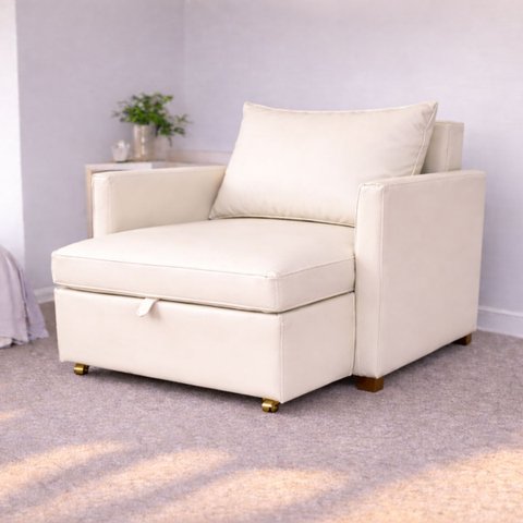 Poltrona Cama Mônica Corino Modena Decorativa Confortável Moderna Sala Quarto Recepção