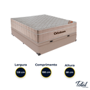 Ver imagem 3 de Cama Box Baú Viúvo Bege e Colchão Airtech Springpocket Molas Ensacadas Ortobom