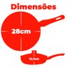 Frigideira Kitchen com Tampa de Vidro Antiaderente 28cm - Casambiente - 9