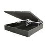 Base Box Baú King Bipartido Sintético Cinza 42x193x203 - 2
