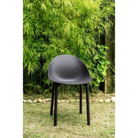 Cadeira Pétala para Jardim 83cm x 51cm Preto
