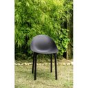 Ver imagem 1 de Cadeira Pétala para Jardim 83cm x 51cm Preto