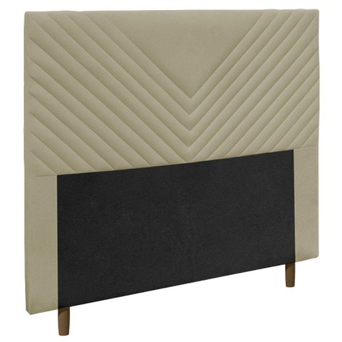 Cabeceira Cama Box Casal King Size Viena 195cm Corano Bege