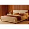 Cama Japonesa com Cabeceira Yun Corea Casal Boucle Off White - Sallar Home - 1