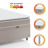 Cama Box Baú Casal Colchão Espuma D33 Pillow Top 138x188x57 Millenium - 6