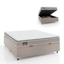 Ver imagem 7 de Cama Box Baú Casal Colchão Espuma D33 Pillow Top 138x188x57 Millenium