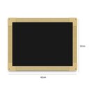 Ver imagem 3 de Lousa Quadro Negro 30x40cm em Madeira Mural Recados Parede Estudo Brincadeira Escolinha Infantil Res