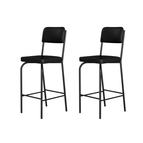 Kit 2 Banquetas Altas para Cozinha Vintage