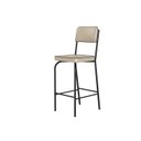 Ver imagem 5 de Kit 2 Banquetas Altas para Cozinha Vintage Bege/Preto/Off White